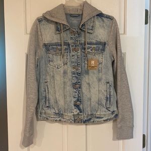 Aeropostale denim sweatshirt jacket